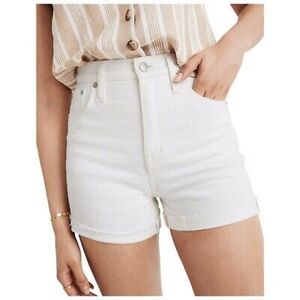 Madewell | New High Rise Denim Shorts White Size 30